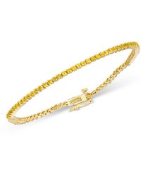 Bloomingdale's Yellow Sapphire Tennis Bracelet In 14k Yellow Gold - Metallic