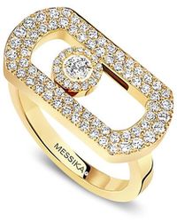 Messika - 18K So Move Diamond Oval Ring - Lyst