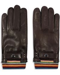 Paul Smith - Striped Cuff Gloves - Lyst