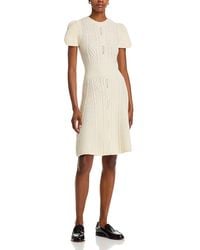 3.1 Phillip Lim - Wool Cable Knit Mock Neck Dress - Lyst