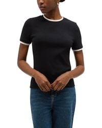 Hobbs - Kali Ribbed Cotton Stretch Top - Lyst