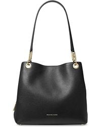 Michael Kors - Michael Kensington Large Leather Shoulder Tote - Lyst