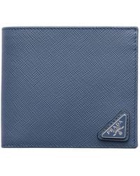 Prada - Saffiano Leather Wallet With Coin Purse - Lyst