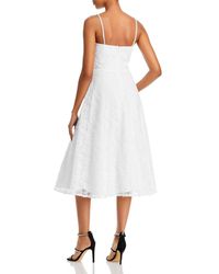 aqua lace midi dress