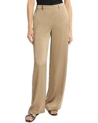 Theory - Relaxed Satin Side Zip Pants - Lyst