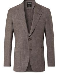 ZEGNA - Crossover Wool, Silk & Linen Jacket - Lyst