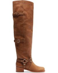 FARM Rio - Distressed Leather Over The Knee Boots - Lyst