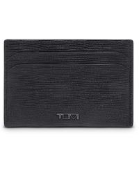 Tumi - Nassau Slg Slim Leather Embossed Card Case - Lyst