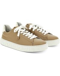 Versace - Leather Sneakers - Lyst
