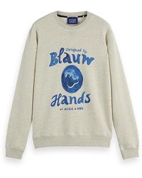 Scotch & Soda - Regular Fit Graphic Logo Sweatshirt - Lyst
