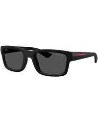 Prada - Sport Linea Rossa Ps Rectangular Sunglasses, 54Mm - Lyst