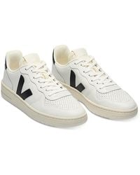 Veja - V-10 Low Top Mesh And Suede Sneakers - Lyst