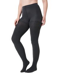 Spanx - Rib Knit Shorty Tights - Lyst