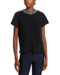 Cinq À Sept - Faux Pearl And Rhinestone Necklace Danielle Tee - Lyst
