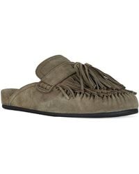 Jeffrey Campbell - Suede Fringe Mules - Lyst