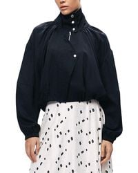Nocturne - High-Neck Gathered Jacket - Lyst