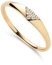 Ana Luisa - Solid Lab-Grown Diamond Trillion Signet Ring - Lyst