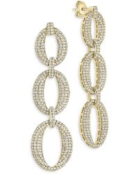 Sterling Forever - Whitney Drop Earrings - Lyst