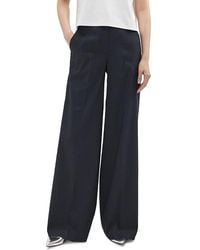 Theory - High Waist Wide Leg Trousers - Lyst