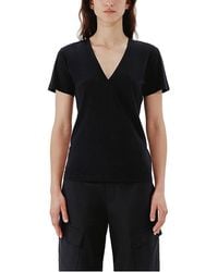 Another Tomorrow - V-Neck Tee - Lyst