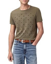 John Varvatos - Fleur De Lis Crewneck T-Shirt - Lyst