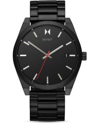 MVMT Element Ash Black-tone Stainless Steel Bracelet Watch 43mm