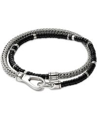 John Hardy - Sterling Heishi Gemstone Wrap Bracelet - Lyst