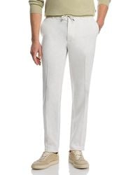 BOSS - Kane Regular Tapered Fit Linen Trousers - Lyst
