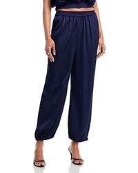 Aqua - Satin Jogger Pants - Lyst
