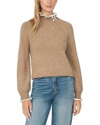 Cece - Ruffle Mock Neck Sweater - Lyst