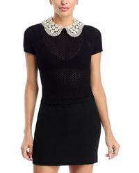 Alice + Olivia - Ciara Short Sleeve Sweater - Lyst
