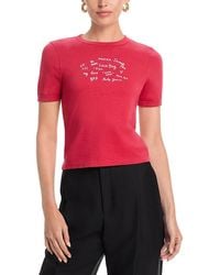 Rag & Bone - Sweetheart Phrases Mica Ringer Tee - Lyst