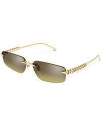 Cartier - Clash De Rectangular Sunglasses, 58Mm - Lyst