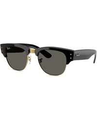 Ray-Ban - Mega Clubmaster A$Ap Rocky Blacked Out Collection Square Sunglasses, 53Mm - Lyst