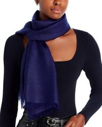 V. Fraas - Aqua Solid Metallic Scarf - Lyst