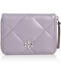 Tory Burch - Small Kira Diamond Quilt Zip Around Wallet - Lyst