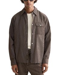 Scotch & Soda - Relaxed Fit Micro Check Structured Shirt - Lyst