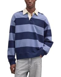 NN07 - David Stripe Rugby Polo - Lyst