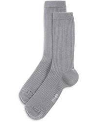 Stems - Rib Knit Crew Socks - Lyst