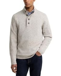Barbour - Essential Patch Wool Half Zip Sweater - Lyst