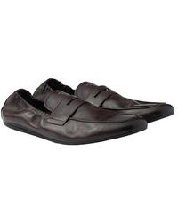 Prada - Shuffle Antiqued Leather Loafers - Lyst