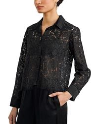 Bella Dahl - Lace Contrast Button Down Shirt - Lyst