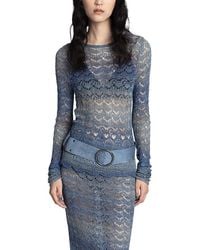 Anna Sui - Ombre Space Dye Crochet Top - Lyst