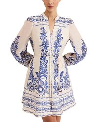 Phase Eight - Pia Floral Button Mini Dress - Lyst