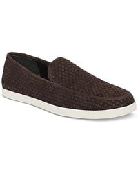 Vince - Sonoma Suede Basketweave Loafers - Lyst