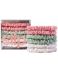 Slip - Pure Silk Skinny Scrunchies, Set Of 6 - Lyst