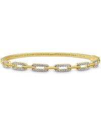 Kenneth Jay Lane - Pave Link Bangle Bracelet - Lyst