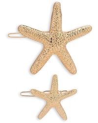 Ettika - Starfish Hair Barrettes, Set Of 2 - Lyst