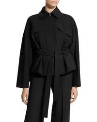 Theory - Wool Blend Cinched Flight Jacket - Lyst