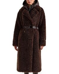 Rudsak - Tina Long Teddy Jacket With Removable Puffer Hood - Lyst